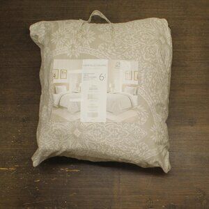 NEW Fairfield Square Sunham Damask 6-Piece Comforter Set Neutral Brown Twin